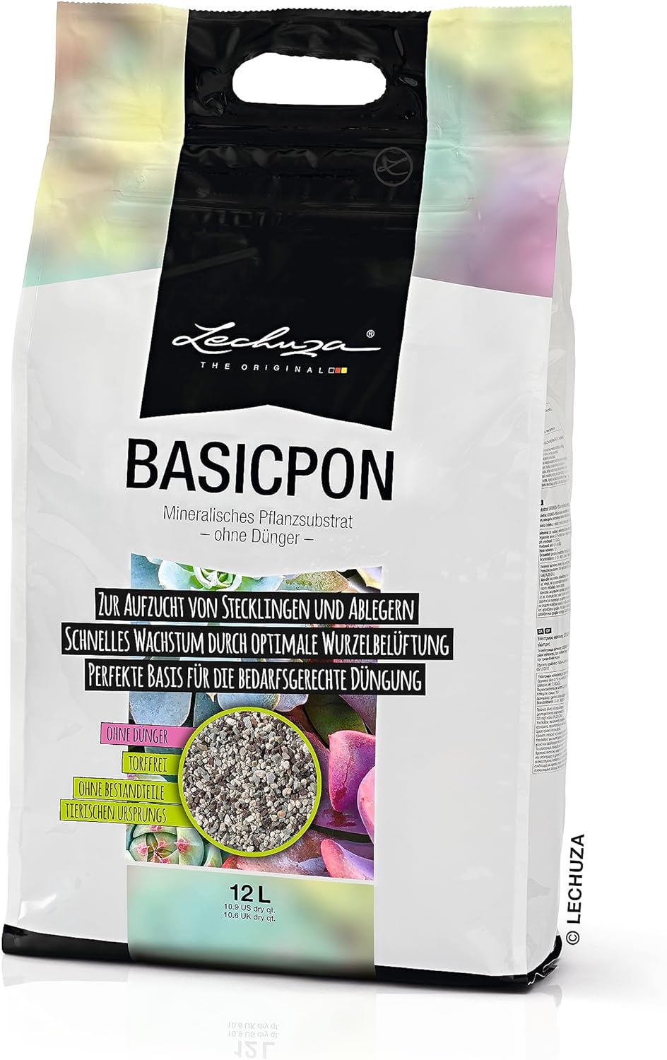 Substrato LECHUZA PON 6 Litri - Alternativa Minerale Al Terriccio | Per Piante, Orchidee E Agrumi | Alta Qualità - Foto 1