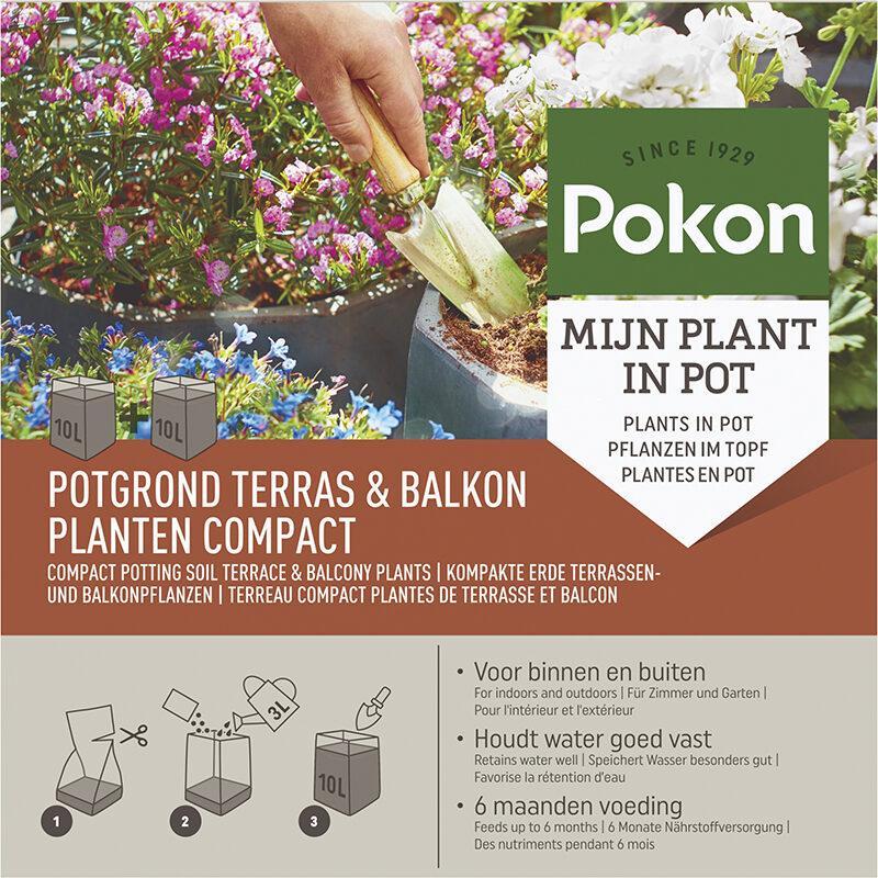 Kokos Blumenerde für Terrasse & Balkon compact 20L